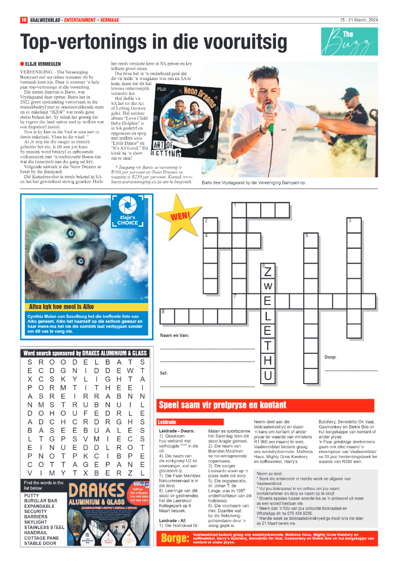 Vaalweekblad 15 – 21 March, 2024 page 10