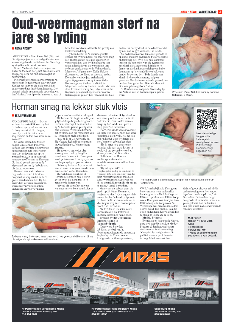 Vaalweekblad 15 – 21 March, 2024 page 3