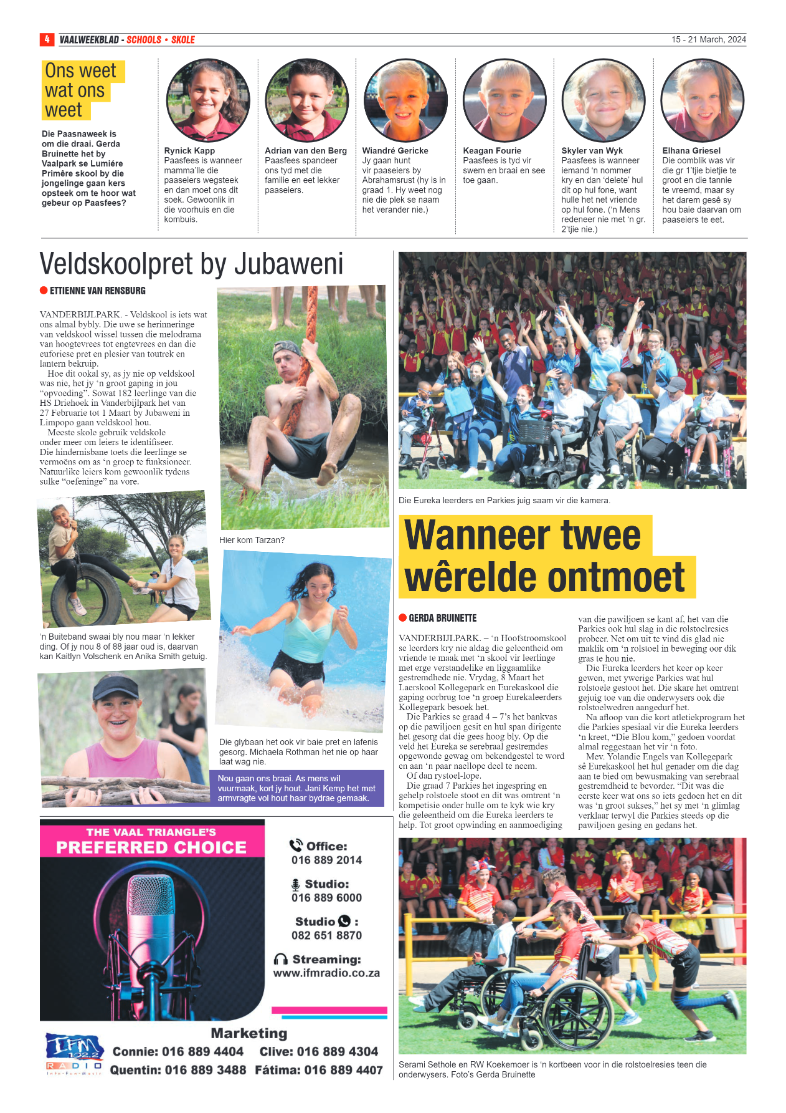Vaalweekblad 15 – 21 March, 2024 page 4