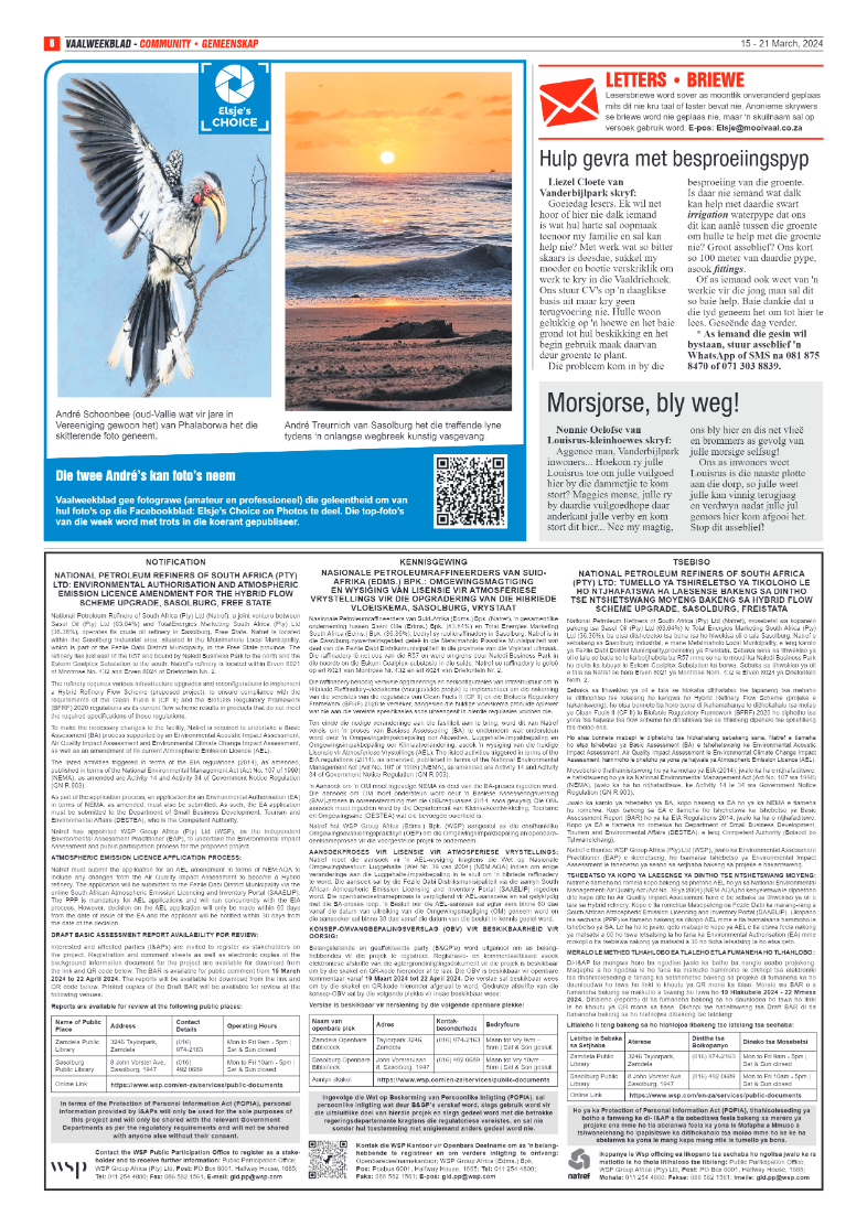 Vaalweekblad 15 – 21 March, 2024 page 6