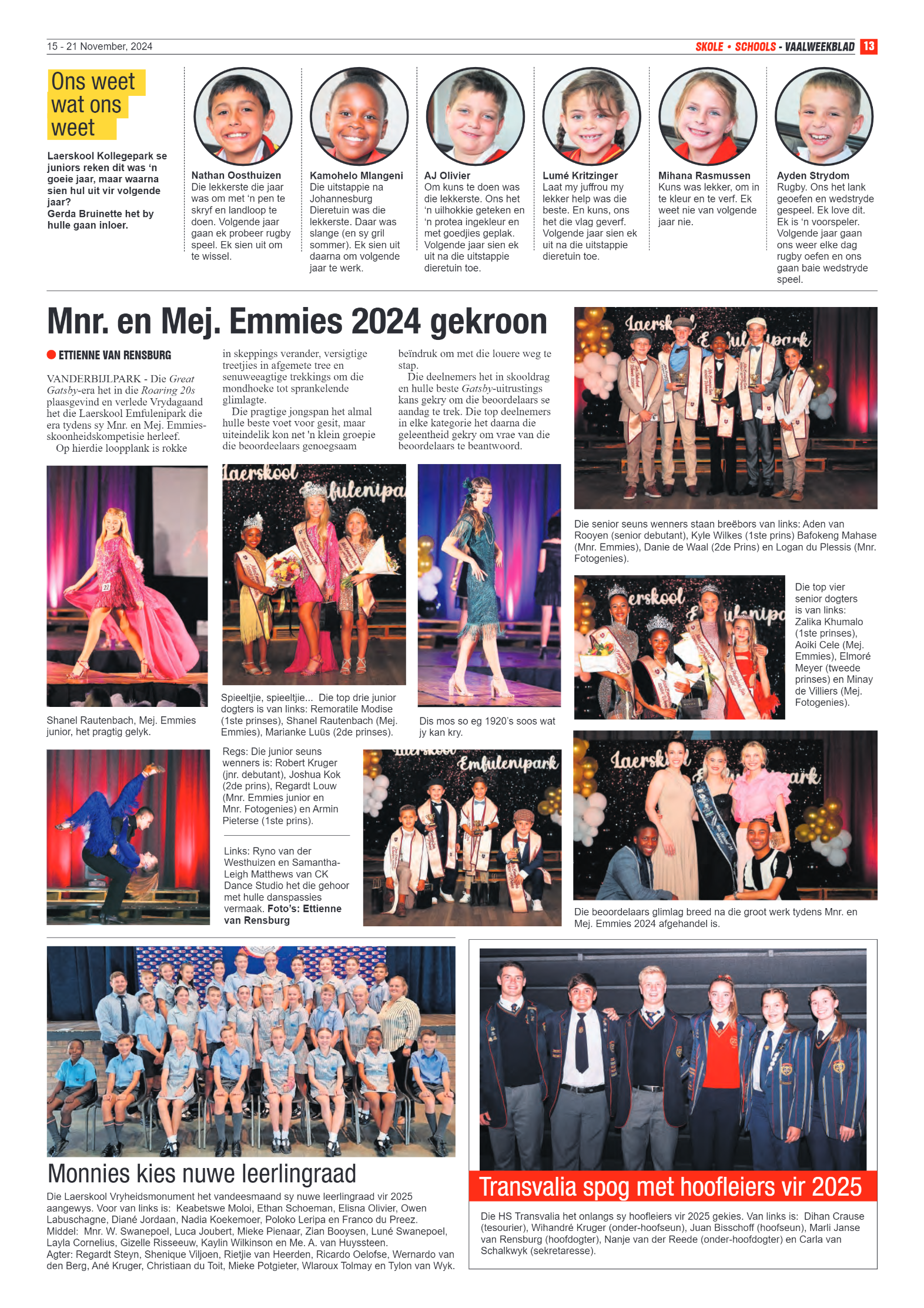 Vaalweekblad -15 – 21 November, 2024 page 13