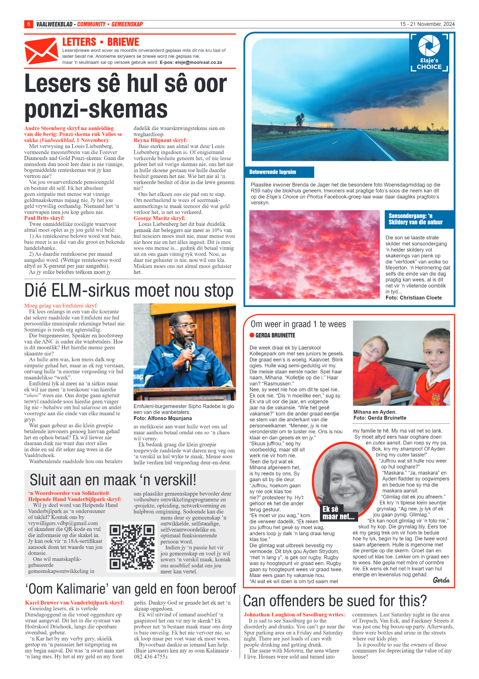 Vaalweekblad -15 – 21 November, 2024 page 6