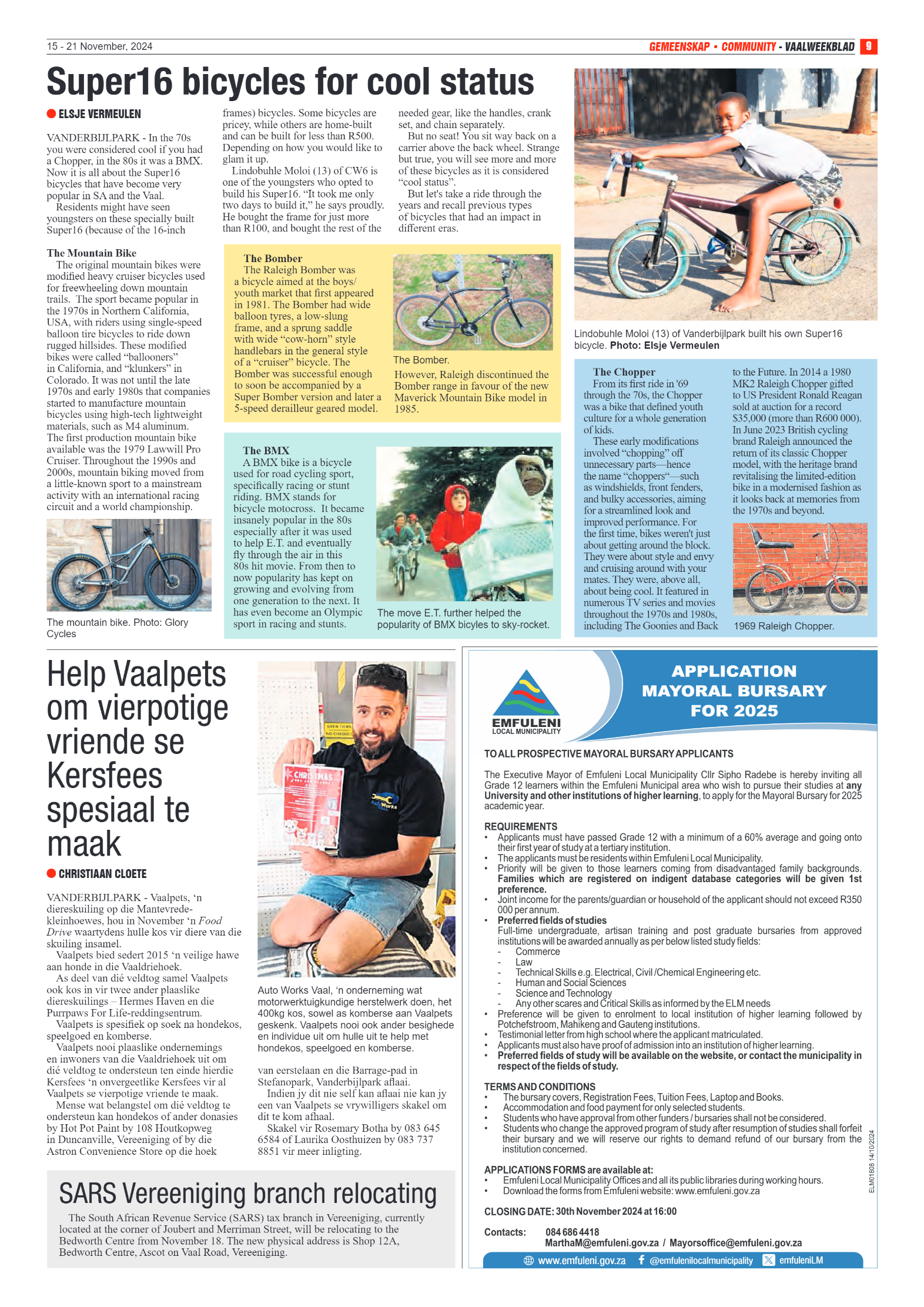 Vaalweekblad -15 – 21 November, 2024 page 9