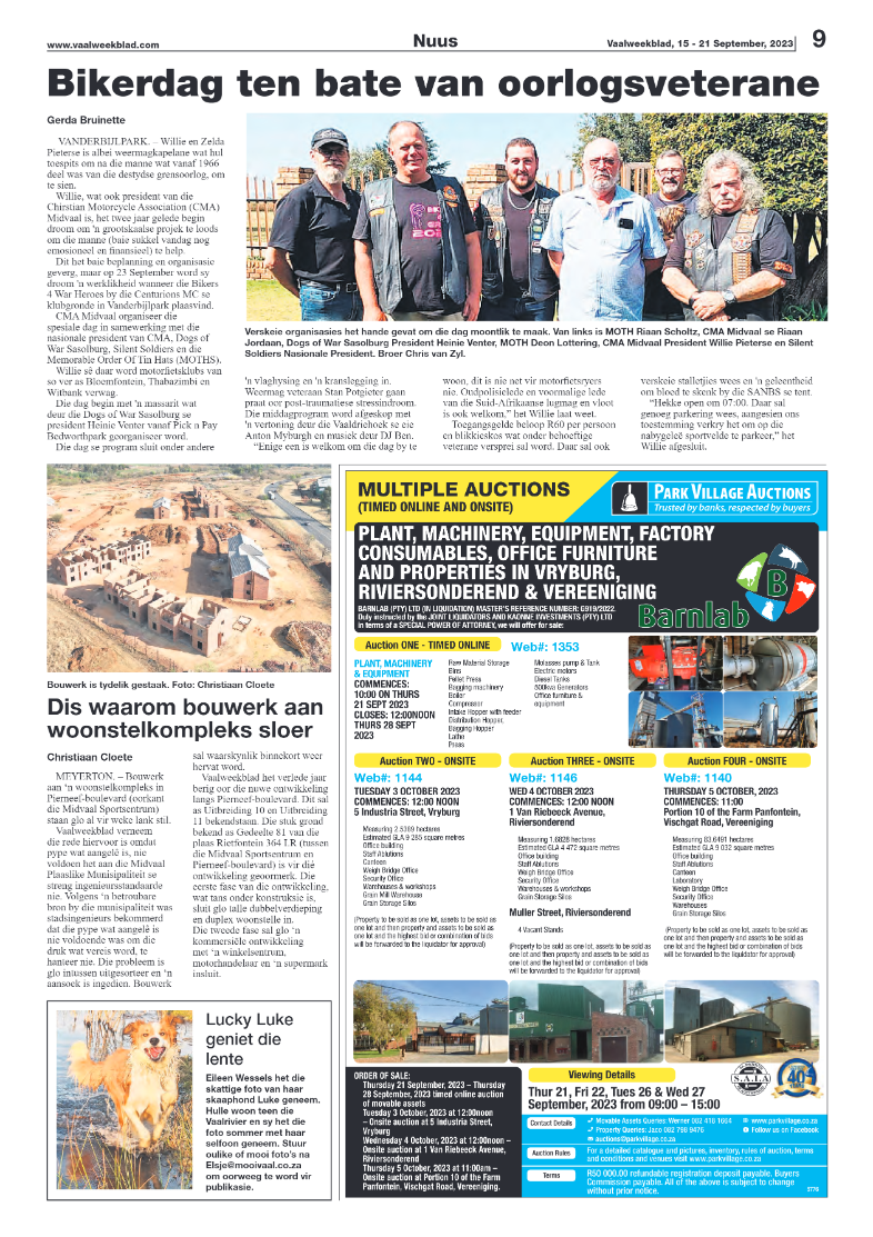 Vaalweekblad, 15 – 21 September, 2023 page 9