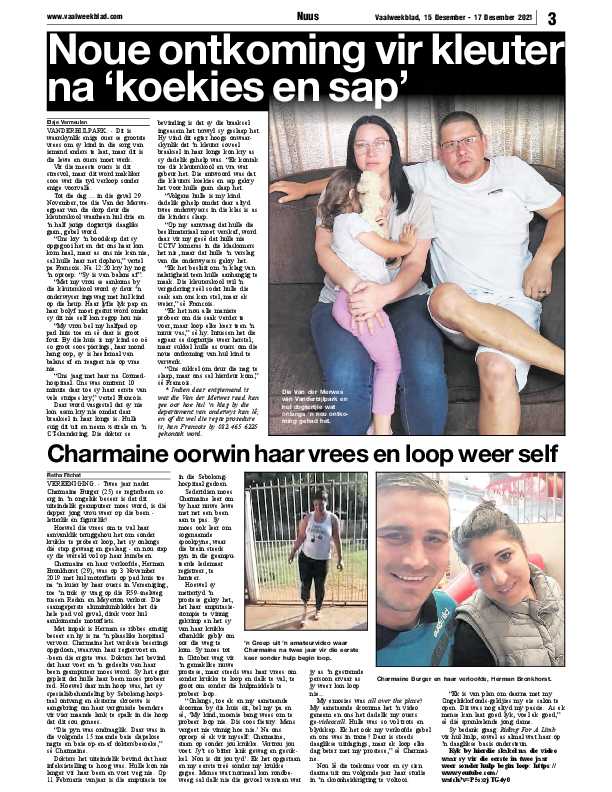 Vaalweekblad, 15 Desember – 17 Desember 2021 page 3
