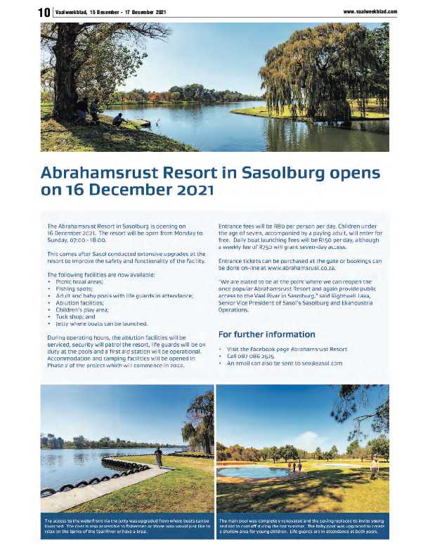 Vaalweekblad, 15 Desember – 17 Desember 2021 page 9