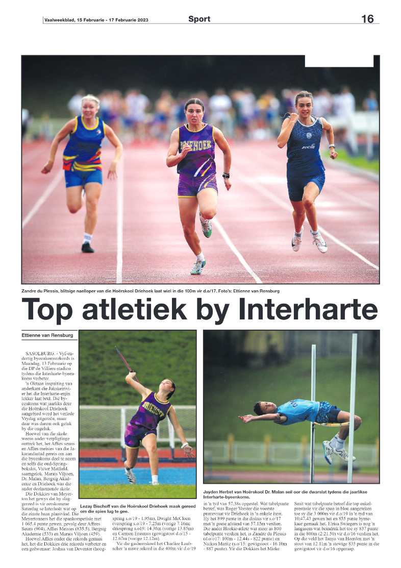 Vaalweekblad, 15 Februarie – 17 Februarie 2023 page 16
