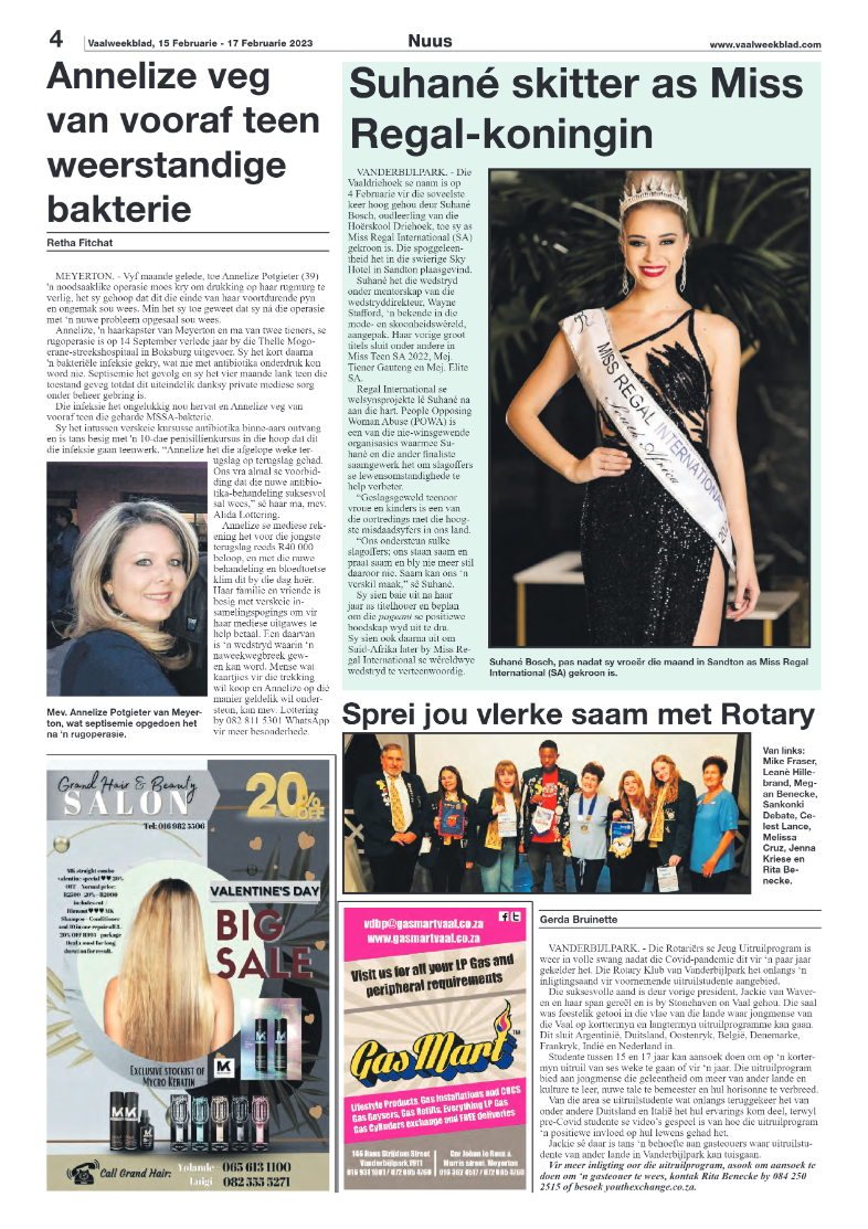 Vaalweekblad, 15 Februarie – 17 Februarie 2023 page 4