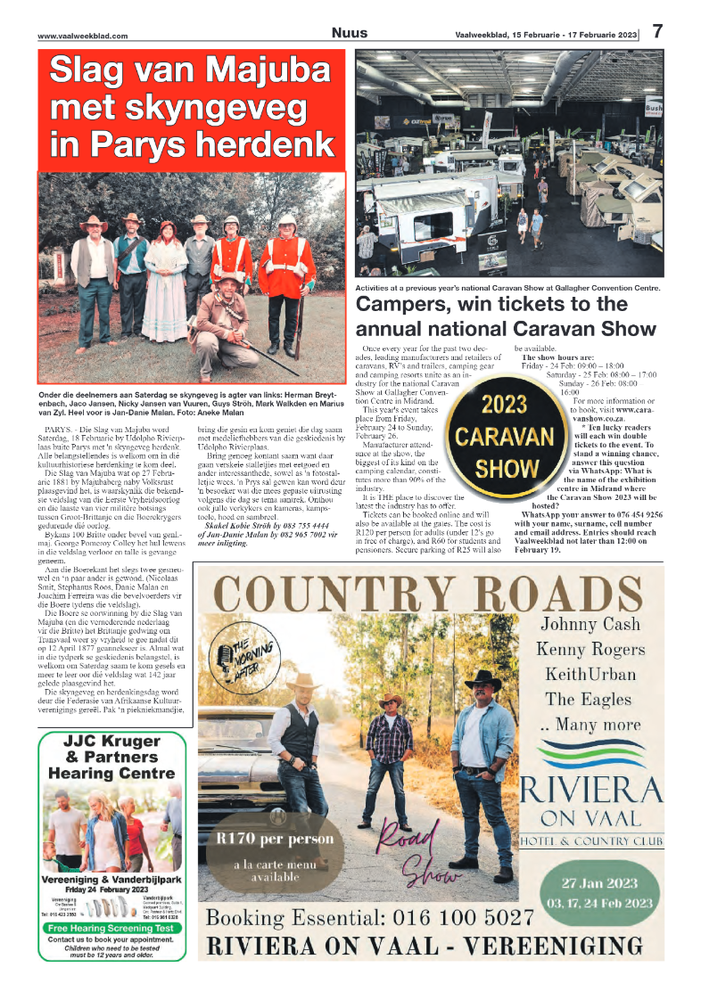 Vaalweekblad, 15 Februarie – 17 Februarie 2023 page 7