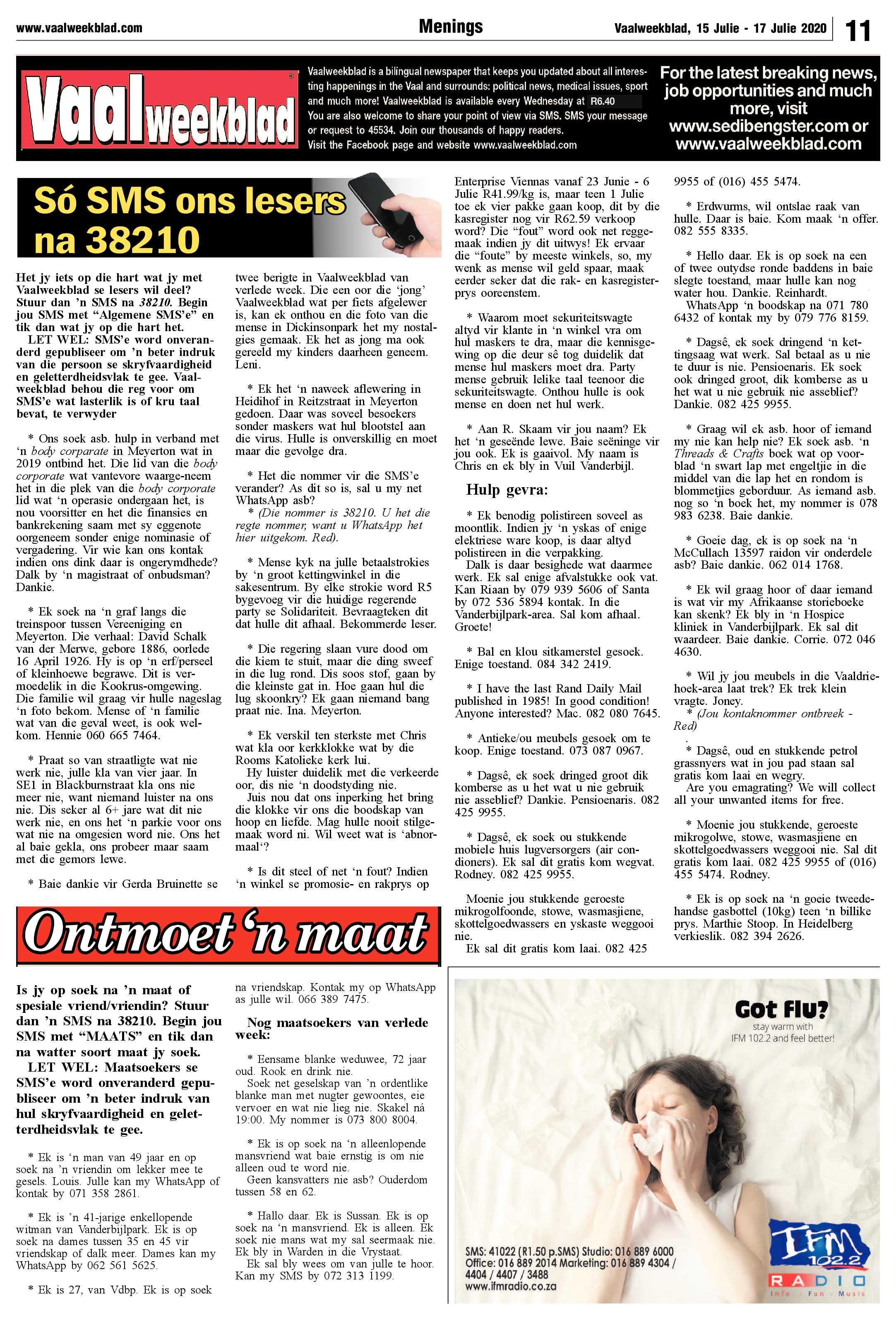 Vaalweekblad 15 Julie – 17 Julie 2020 page 11