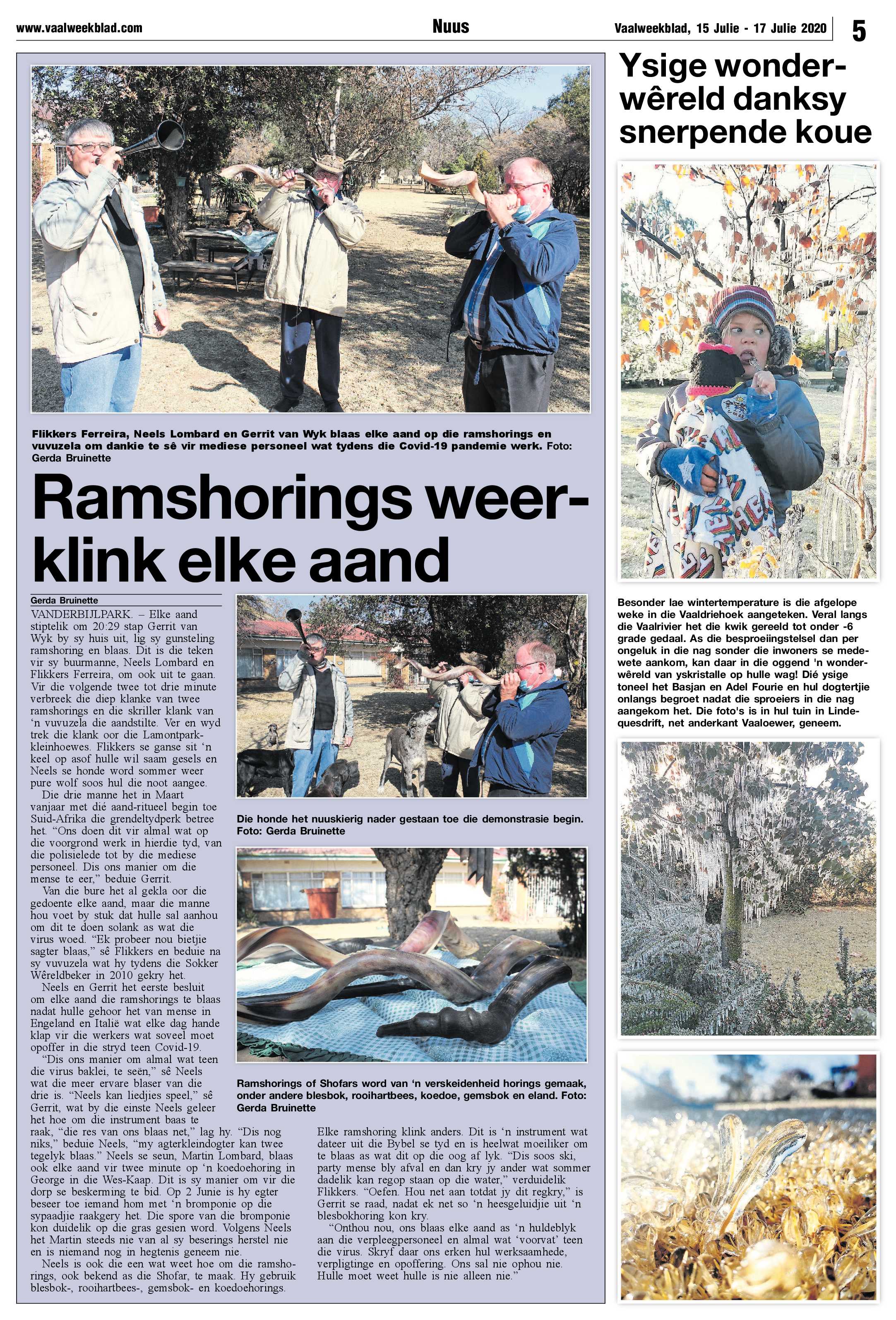 Vaalweekblad 15 Julie – 17 Julie 2020 page 5