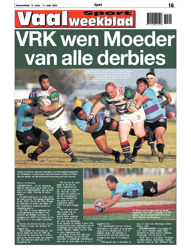 Vaalweekblad, 15 Junie – 17 Junie 2022 page 16