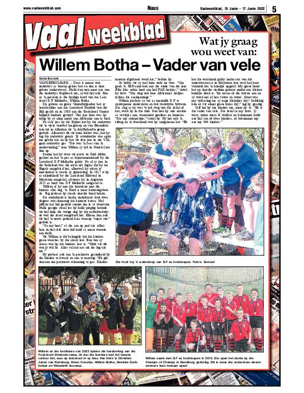 Vaalweekblad, 15 Junie – 17 Junie 2022 page 5