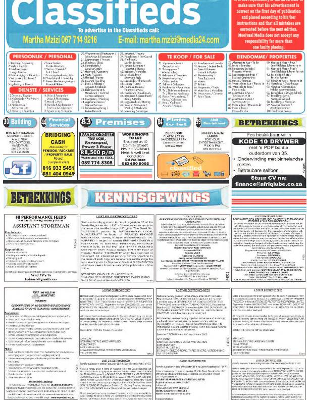 Vaalweekblad, 15 Junie – 17 Junie 2022 page 13