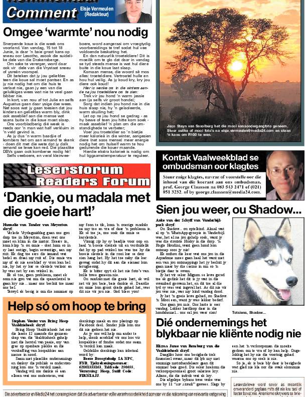 Vaalweekblad, 15 Junie – 17 Junie 2022 page 8
