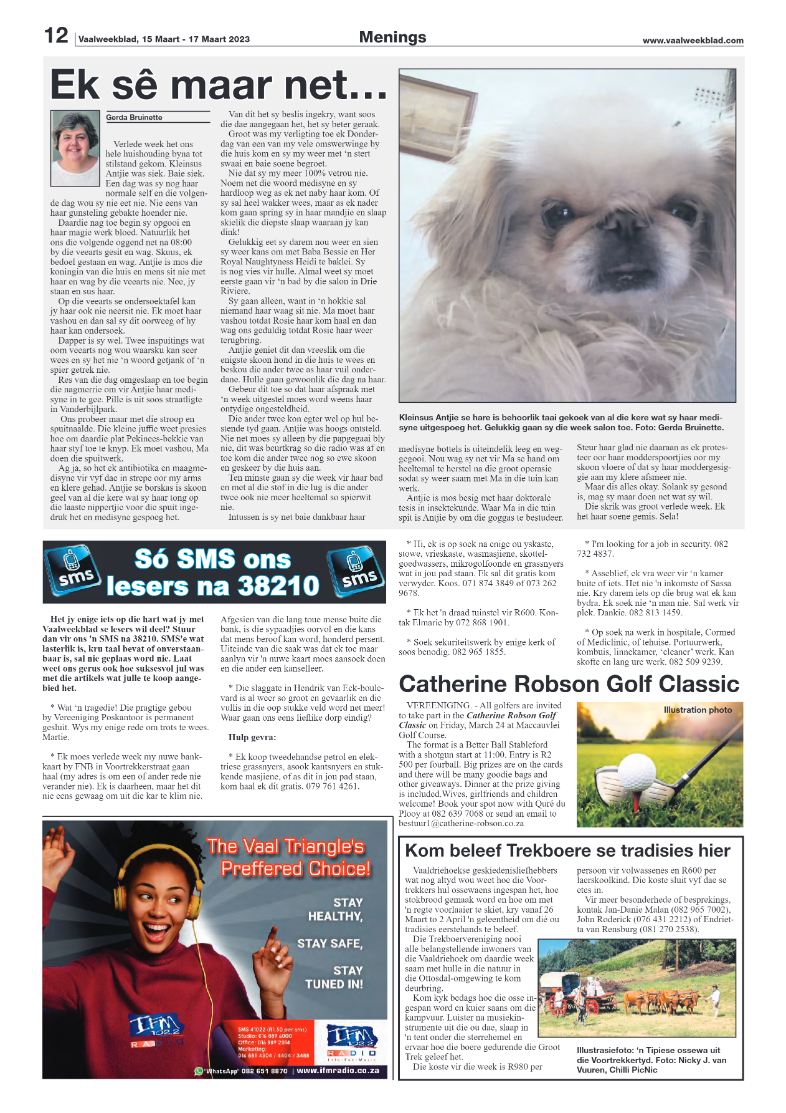 Vaalweekblad, 15 Maart – 17 Maart 2023 page 12