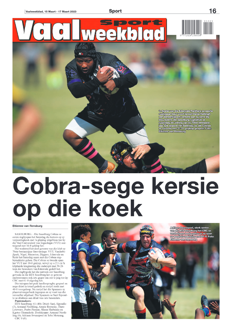 Vaalweekblad, 15 Maart – 17 Maart 2023 page 16