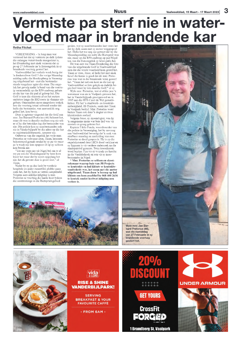 Vaalweekblad, 15 Maart – 17 Maart 2023 page 3