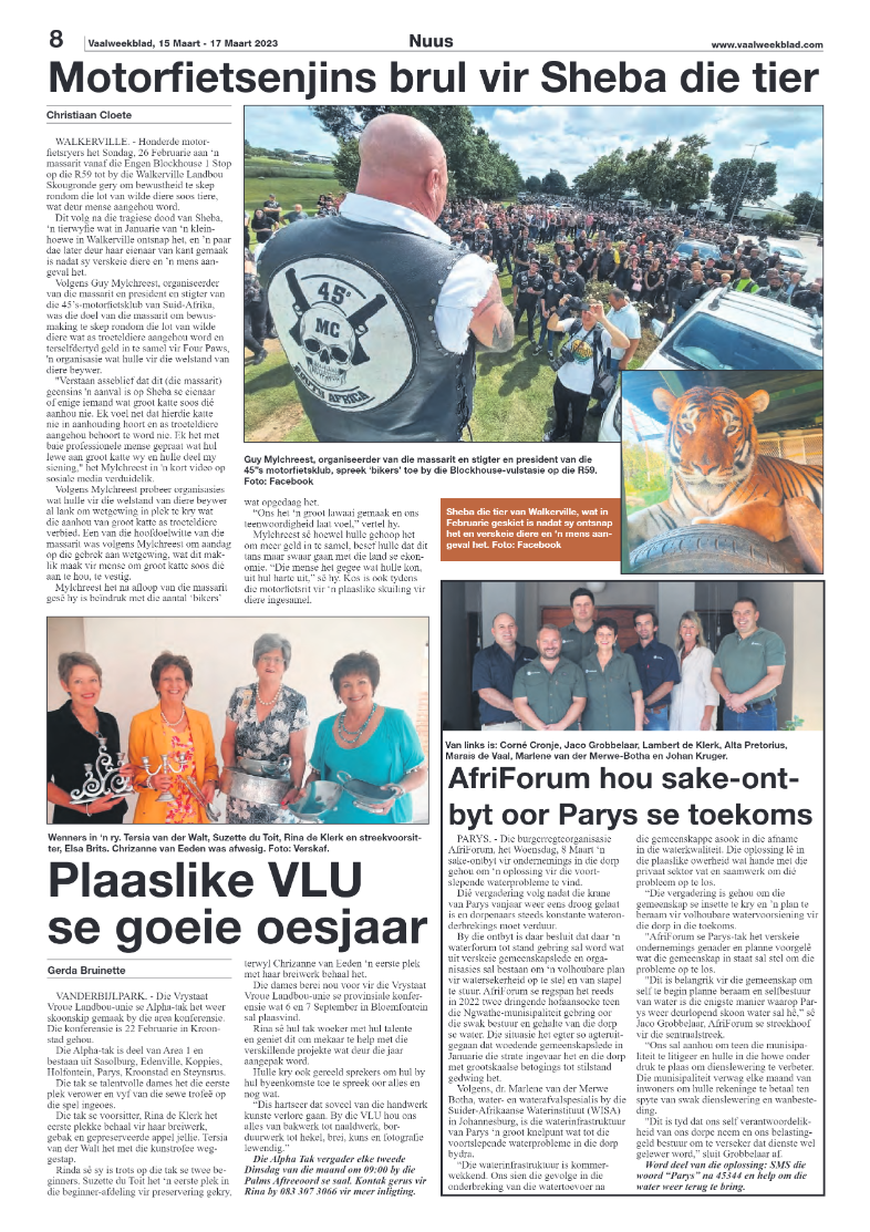 Vaalweekblad, 15 Maart – 17 Maart 2023 page 8