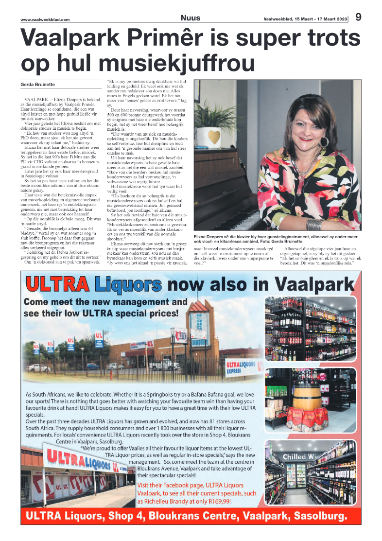 Vaalweekblad, 15 Maart – 17 Maart 2023 page 9