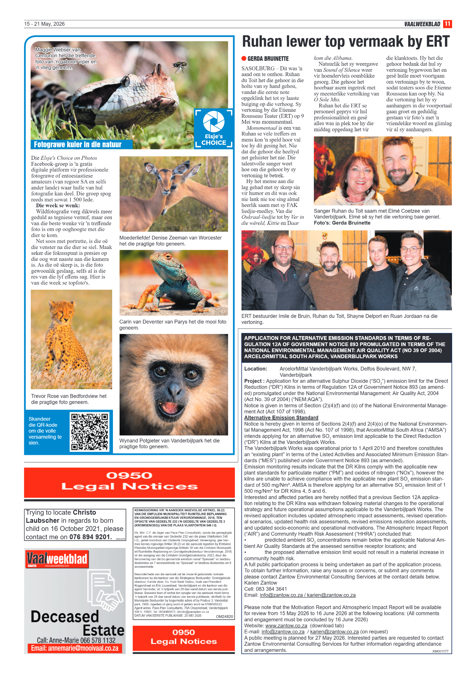 Vaalweekblad – 15 Mei 2026 page 11