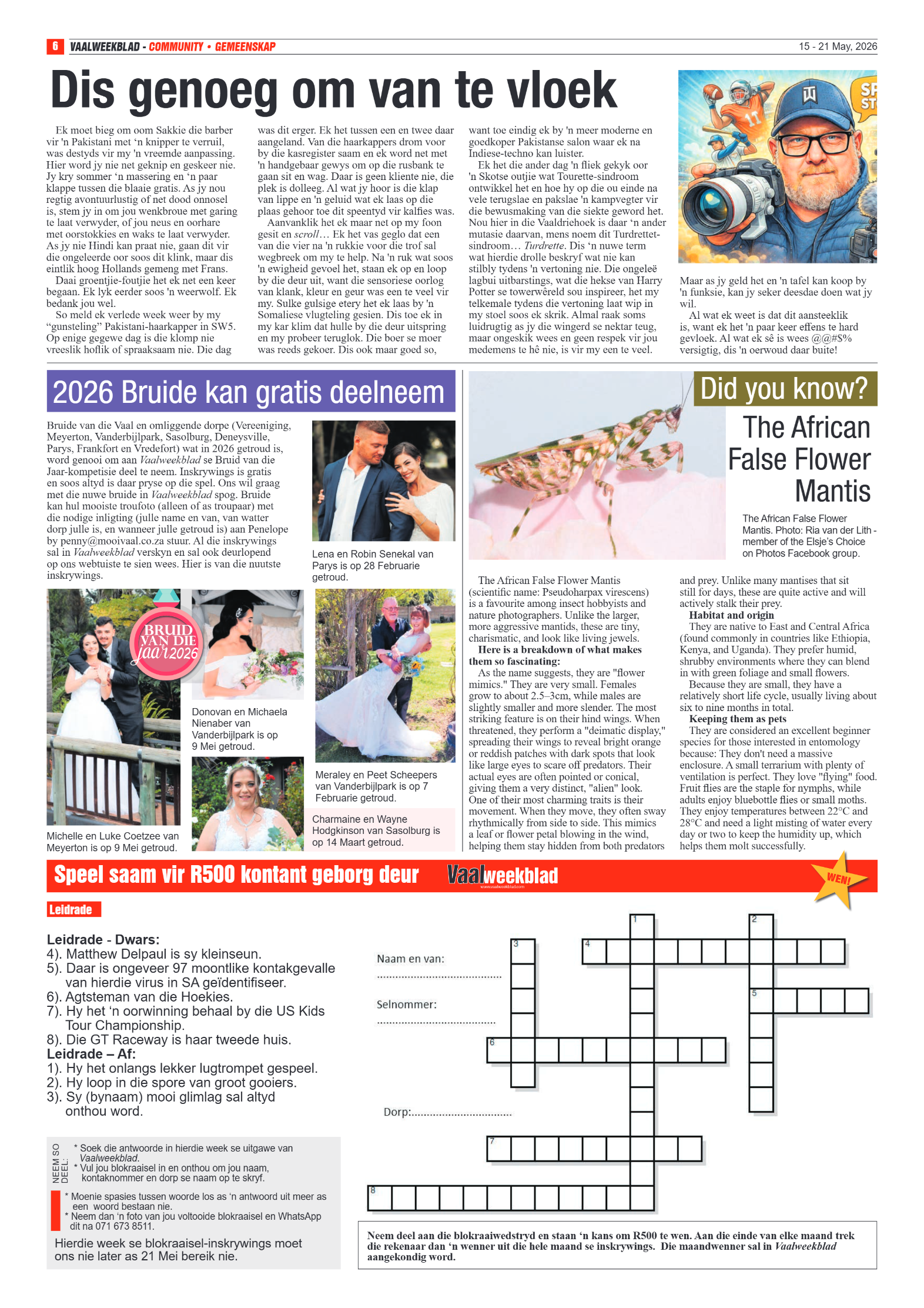 Vaalweekblad – 15 Mei 2026 page 6