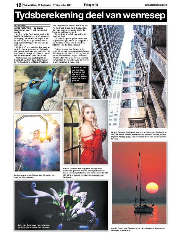 Vaalweekblad 15 September – 17 September 2021 page 12