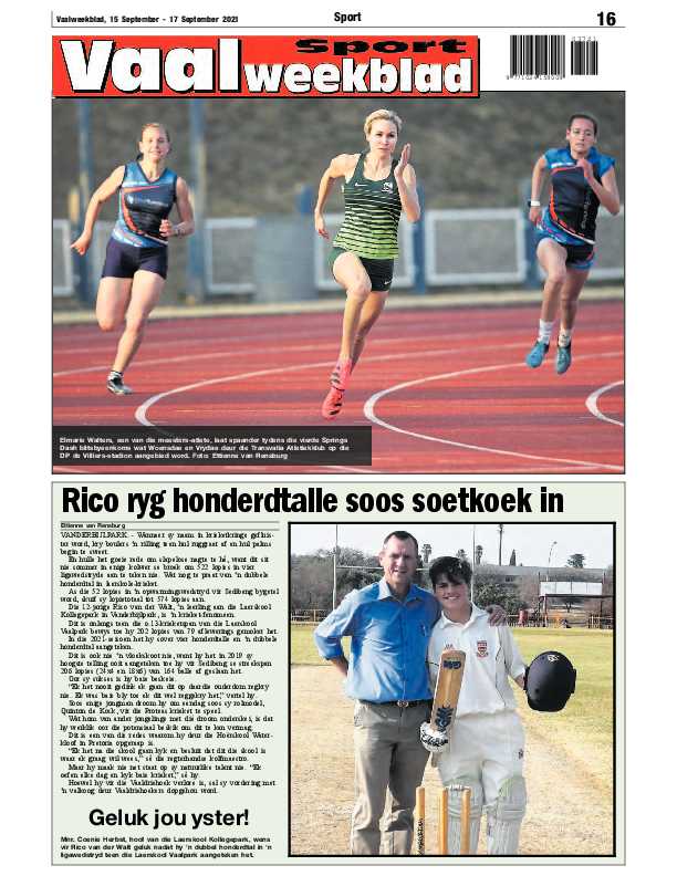 Vaalweekblad 15 September – 17 September 2021 page 16