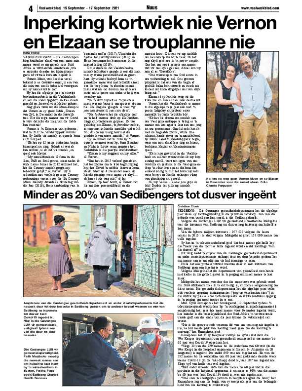 Vaalweekblad 15 September – 17 September 2021 page 4
