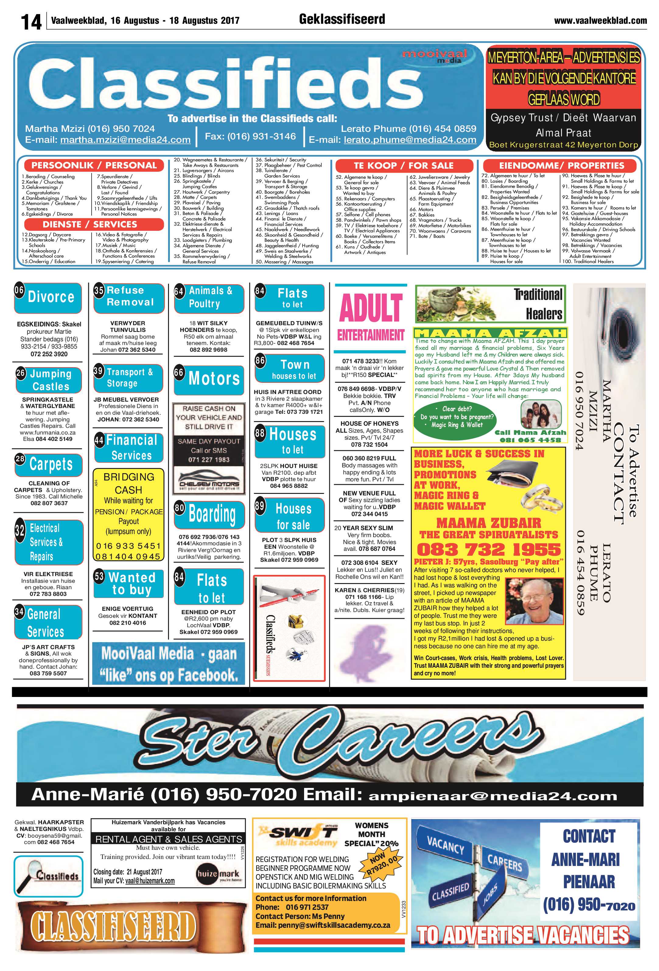 Vaalweekblad 16 – 18 Augustus 2017 page 14