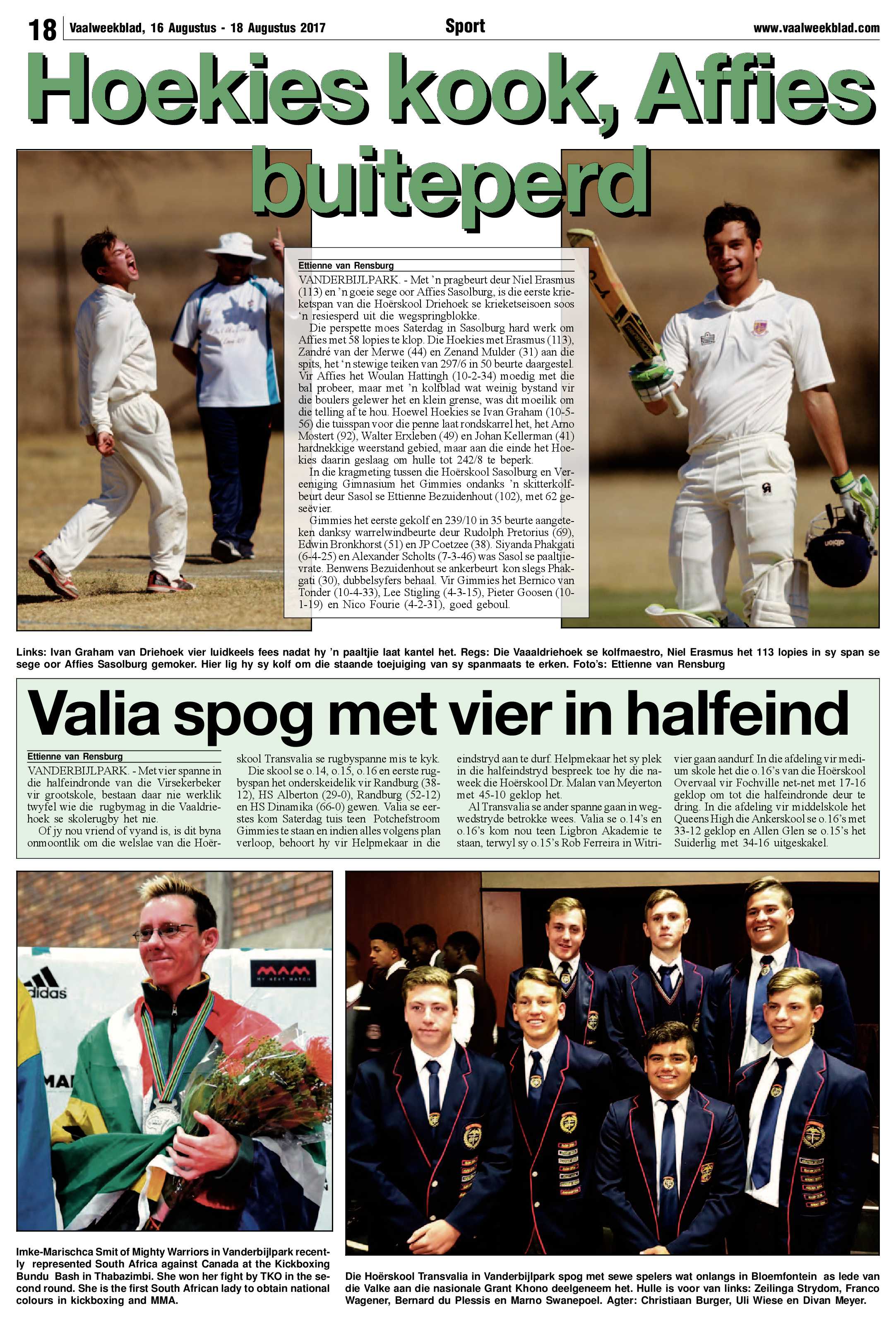 Vaalweekblad 16 – 18 Augustus 2017 page 18