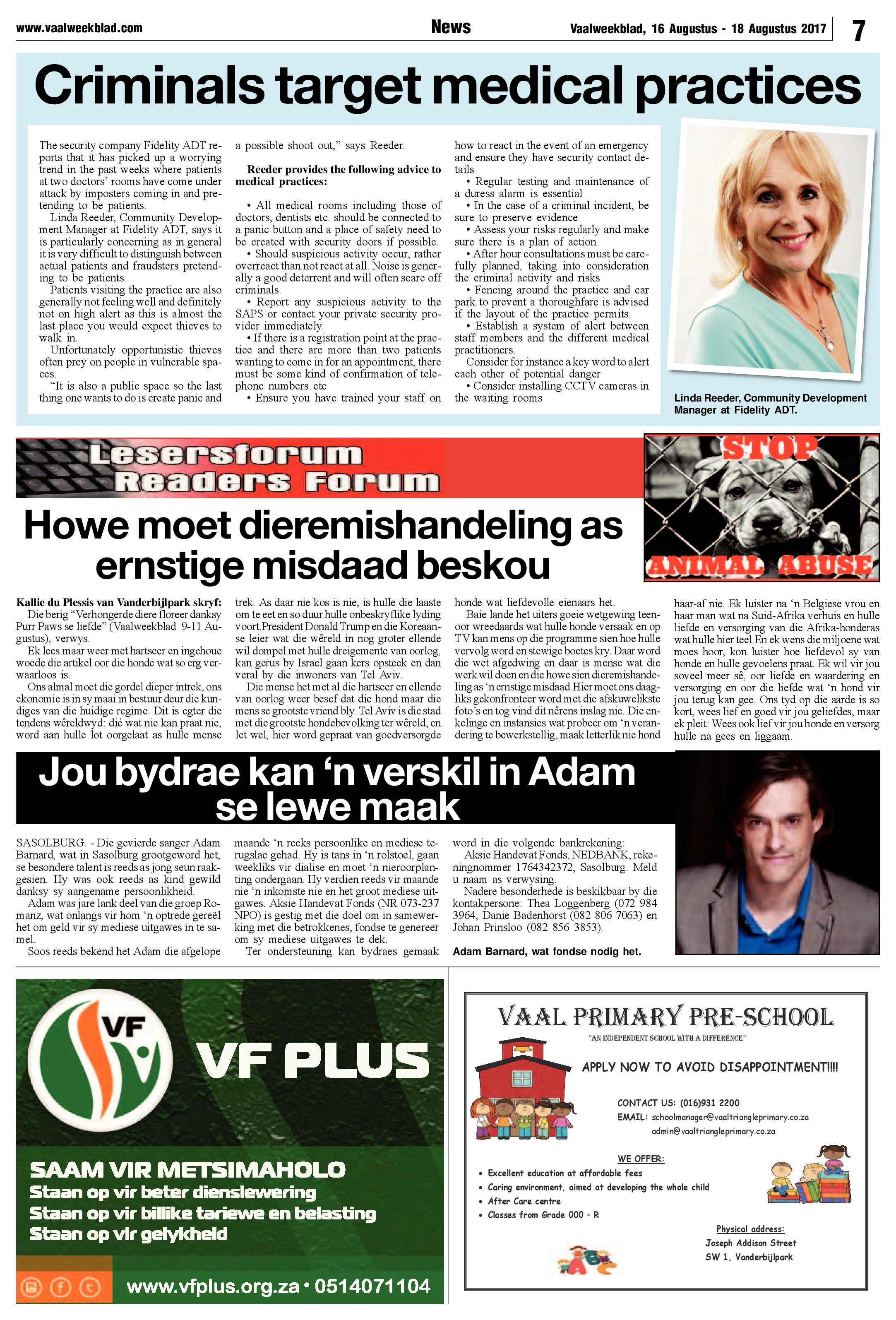 Vaalweekblad 16 – 18 Augustus 2017 page 7