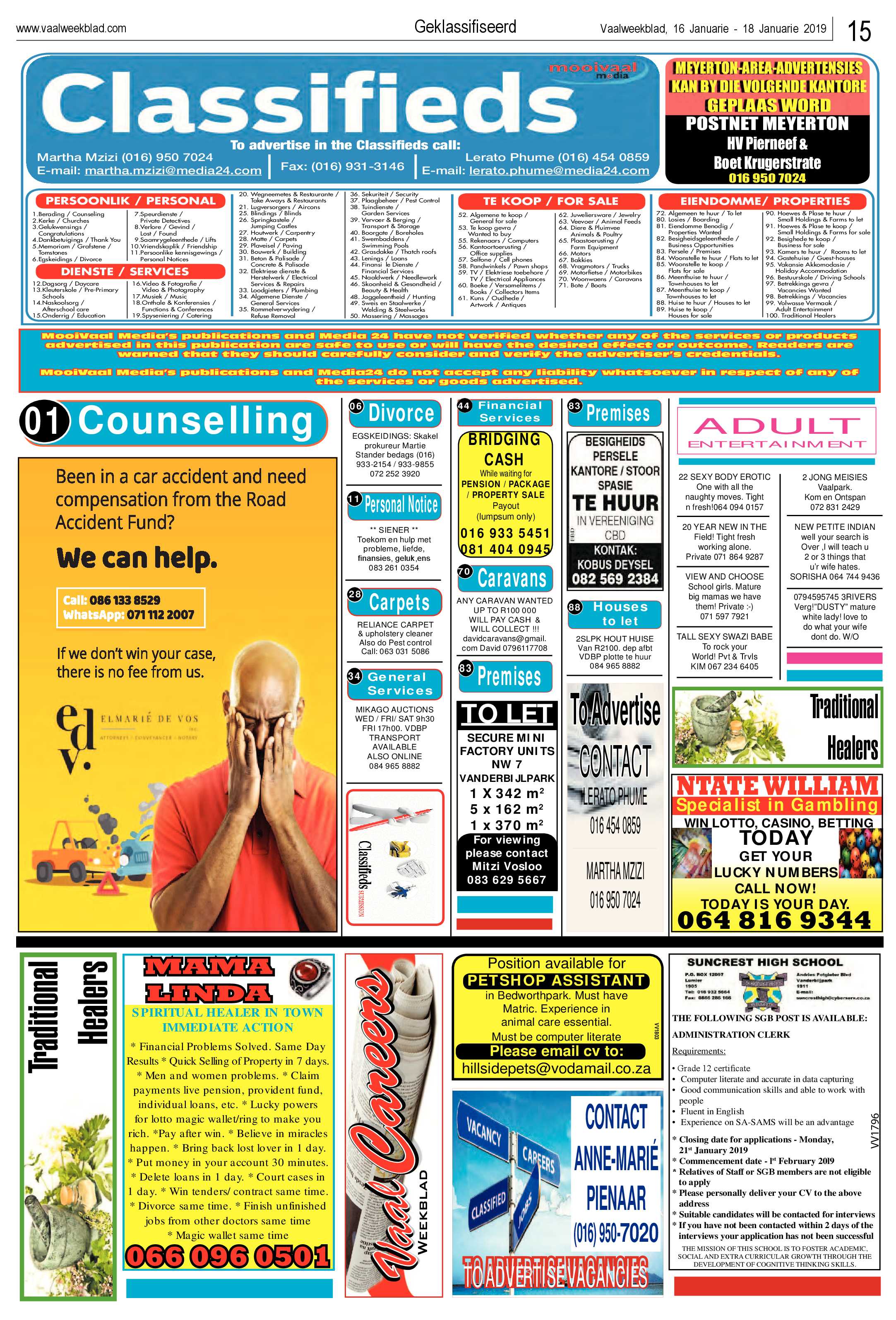 Vaalweekblad 16 – 18 Januarie 2019 page 15