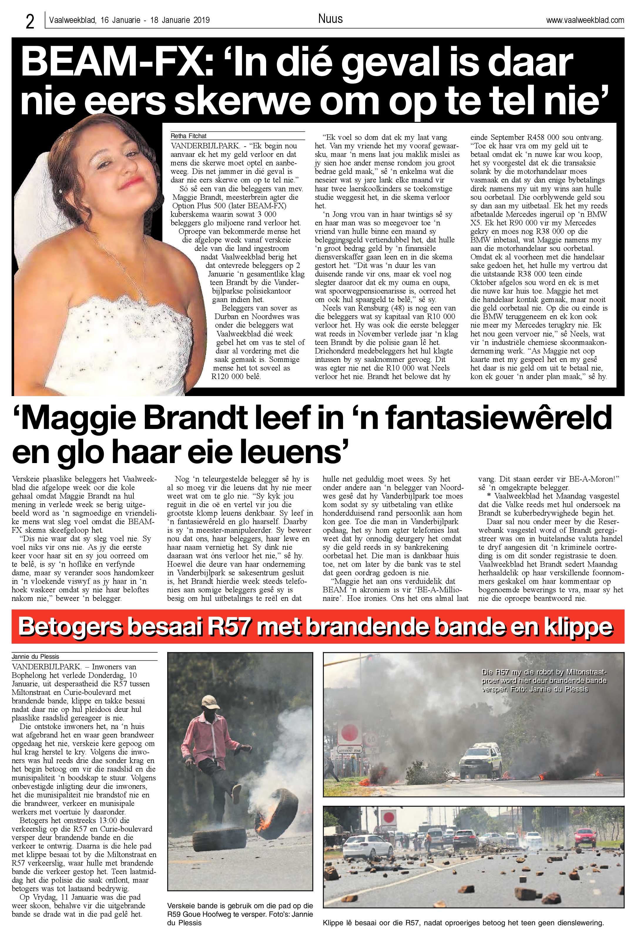 Vaalweekblad 16 – 18 Januarie 2019 page 2