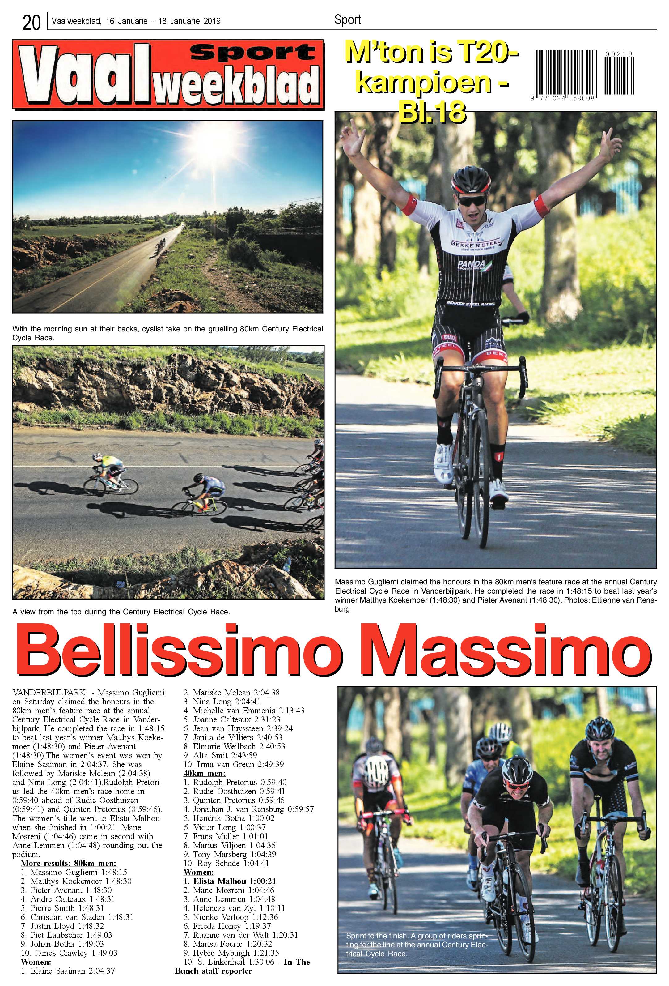 Vaalweekblad 16 – 18 Januarie 2019 page 20