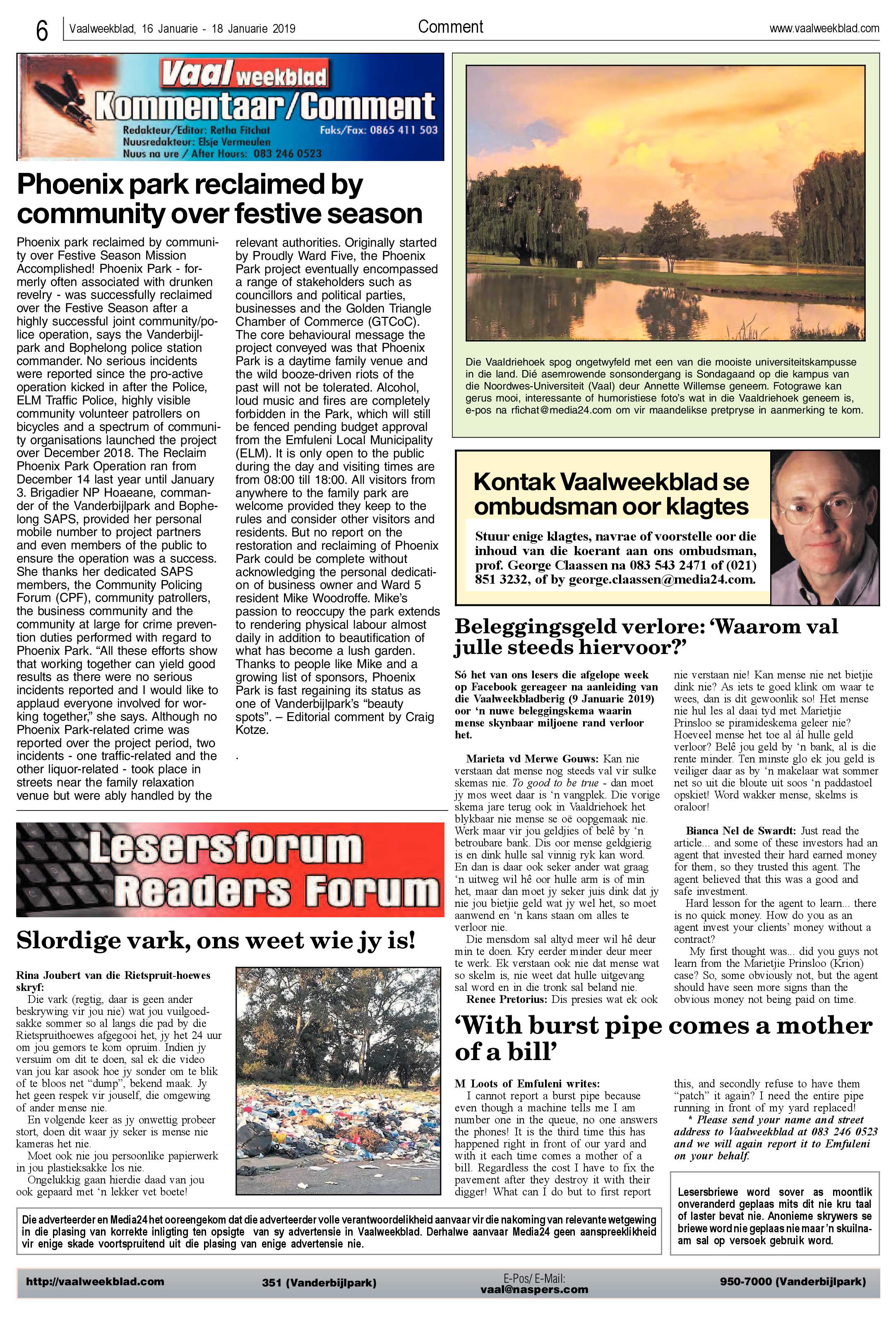 Vaalweekblad 16 – 18 Januarie 2019 page 6