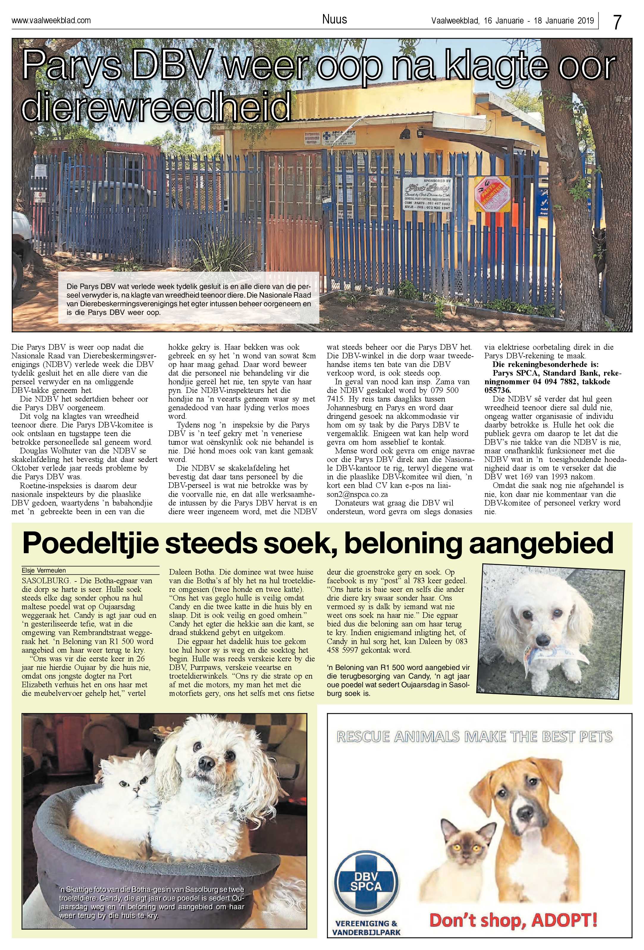 Vaalweekblad 16 – 18 Januarie 2019 page 7