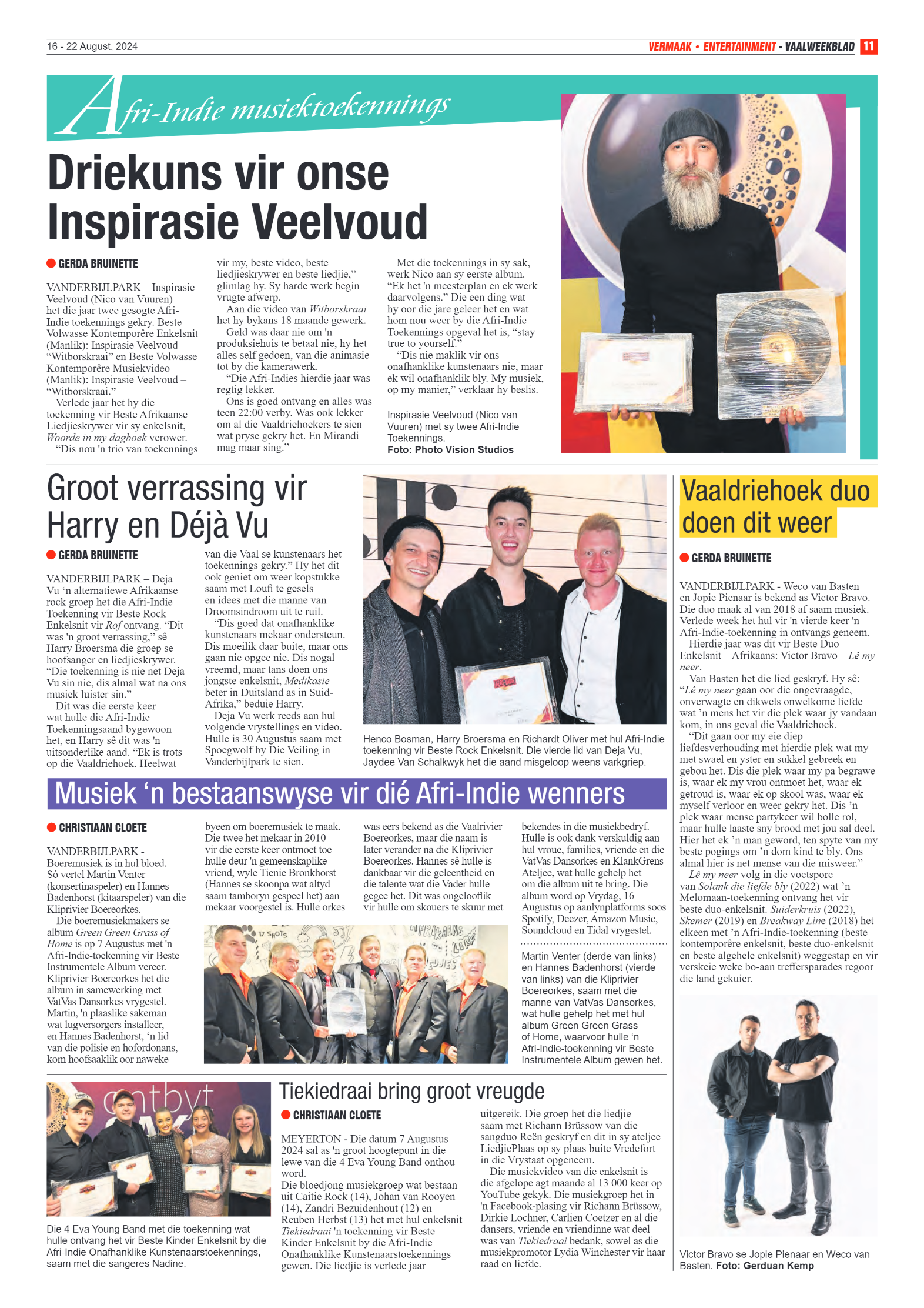 Vaalweekblad 16 – 22 August, 2024 page 11