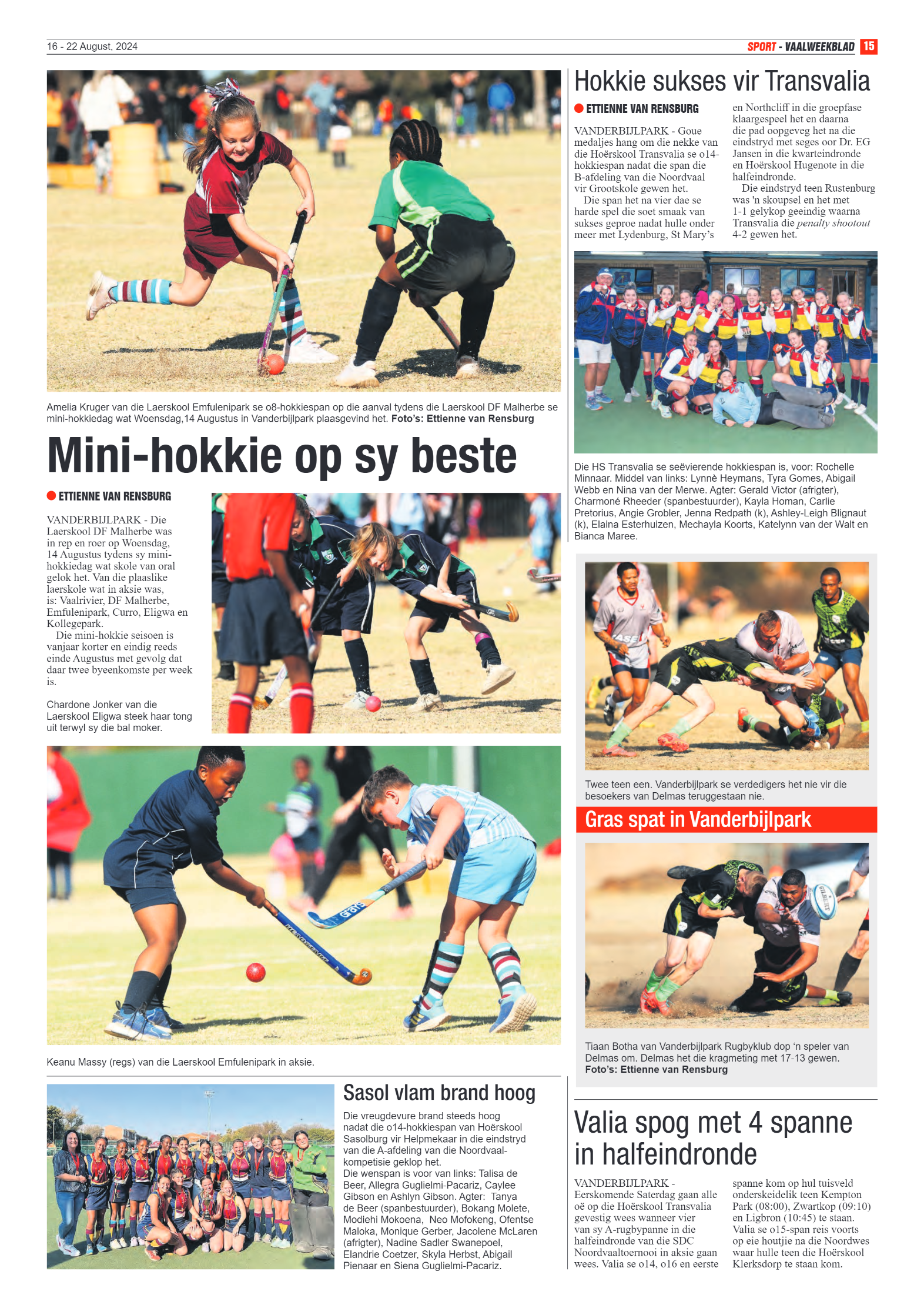Vaalweekblad 16 – 22 August, 2024 page 15