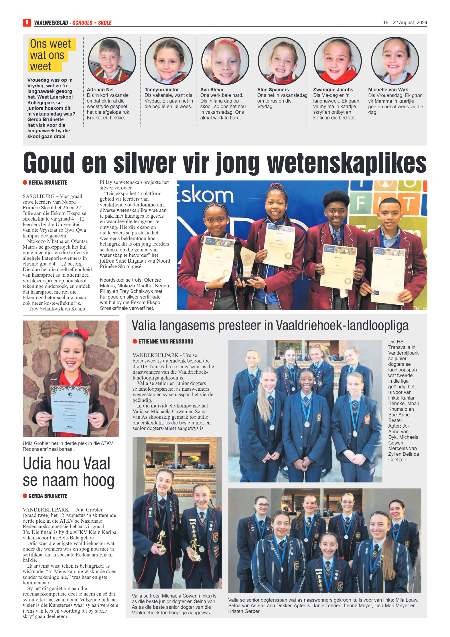 Vaalweekblad 16 – 22 August, 2024 page 8