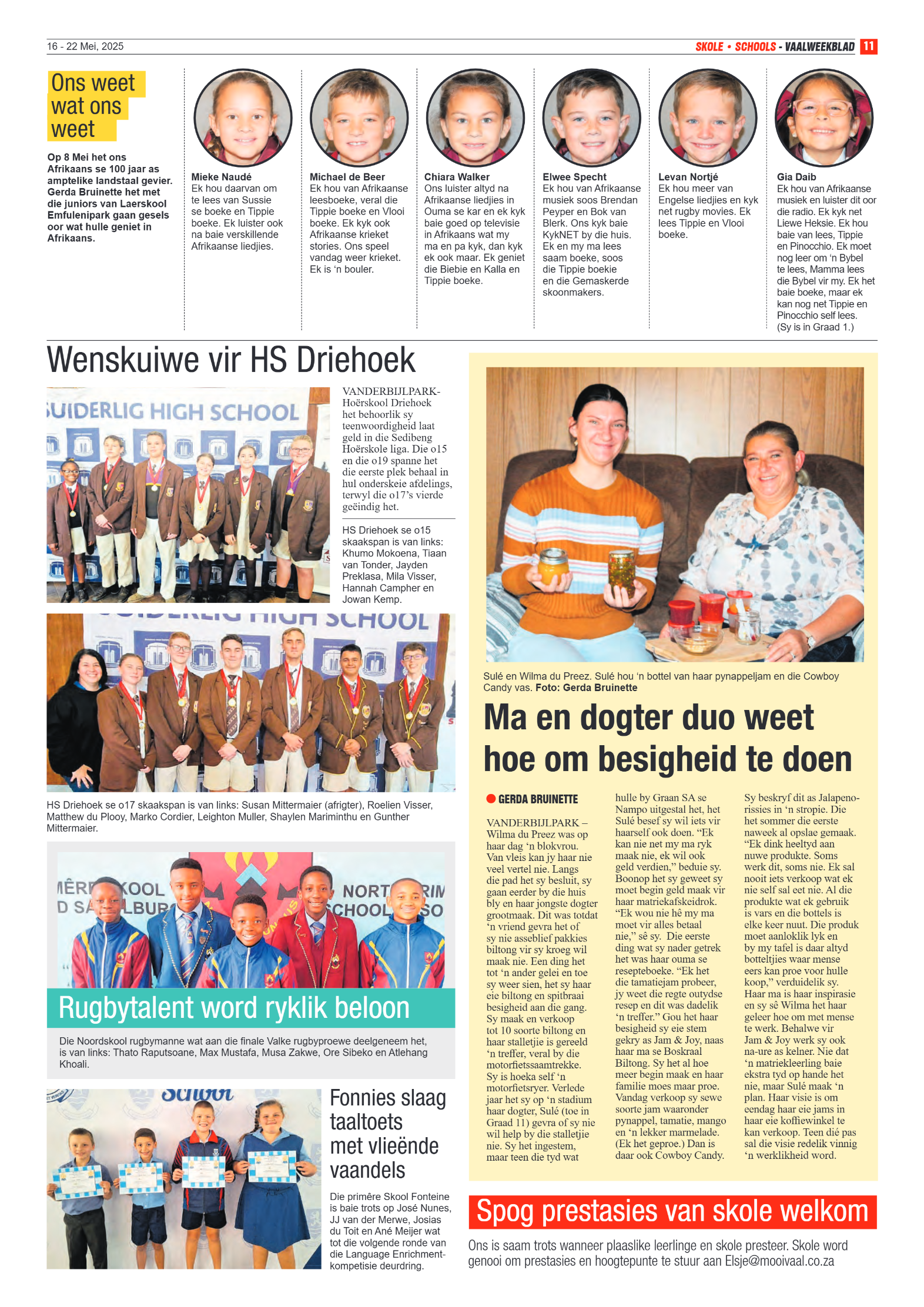 Vaalweekblad 16 – 22 Mei, 2025 page 11