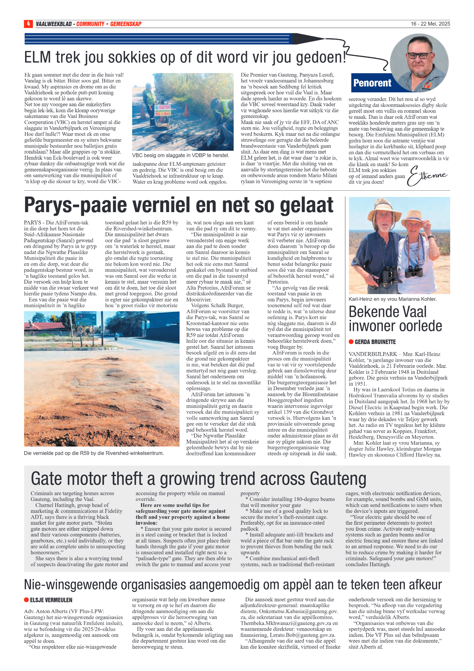 Vaalweekblad 16 – 22 Mei, 2025 page 4