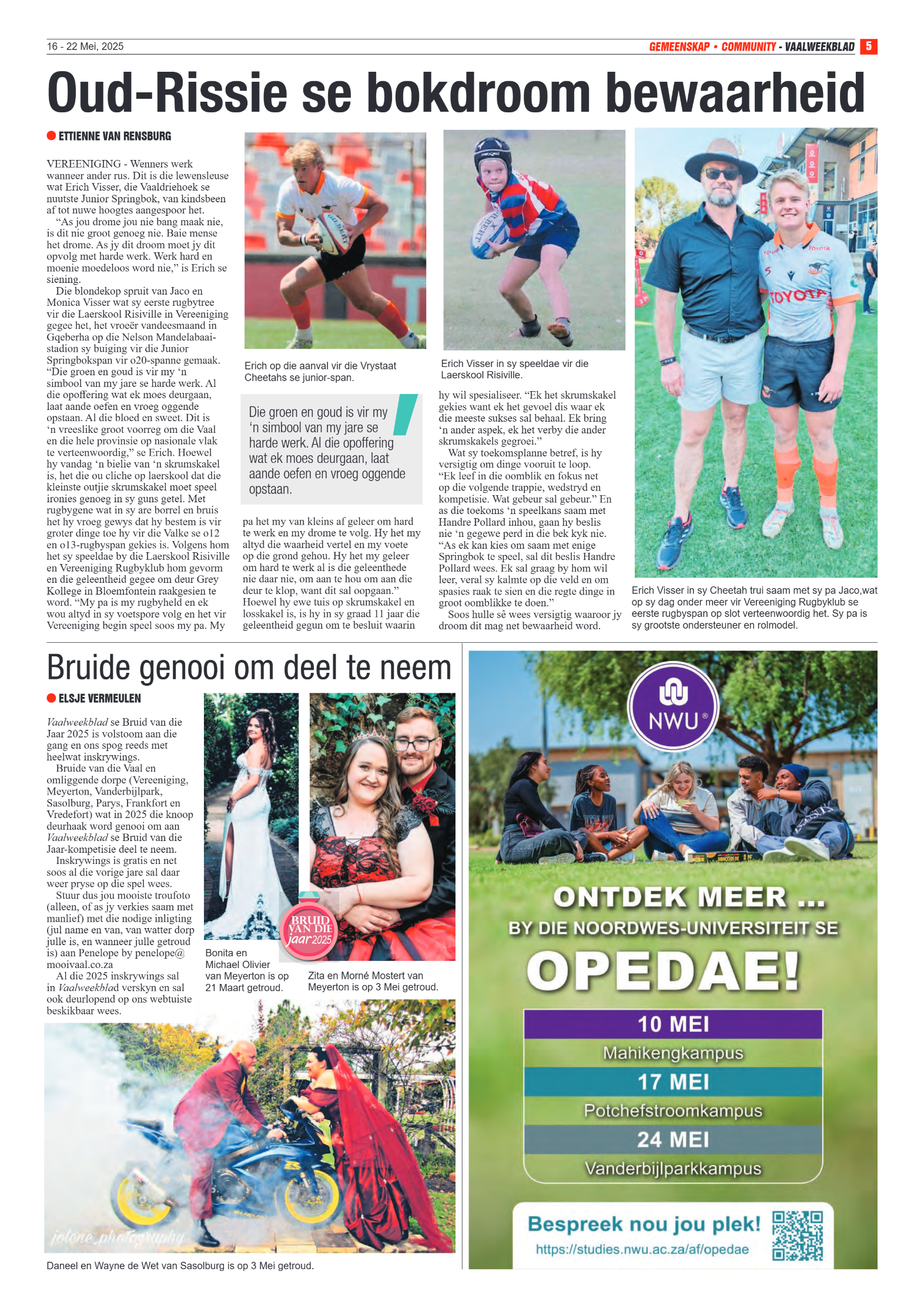 Vaalweekblad 16 – 22 Mei, 2025 page 5