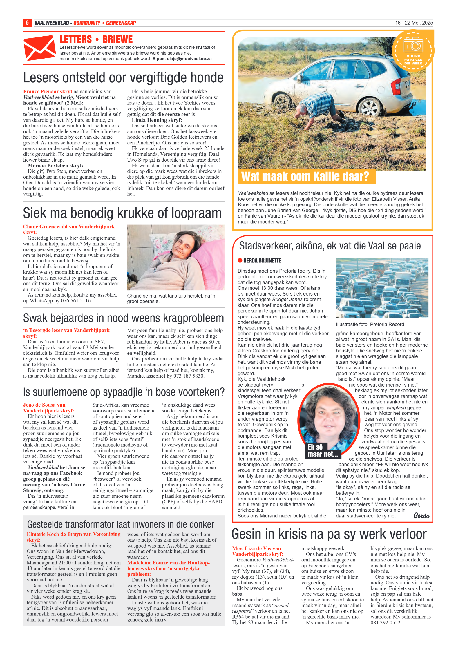 Vaalweekblad 16 – 22 Mei, 2025 page 6