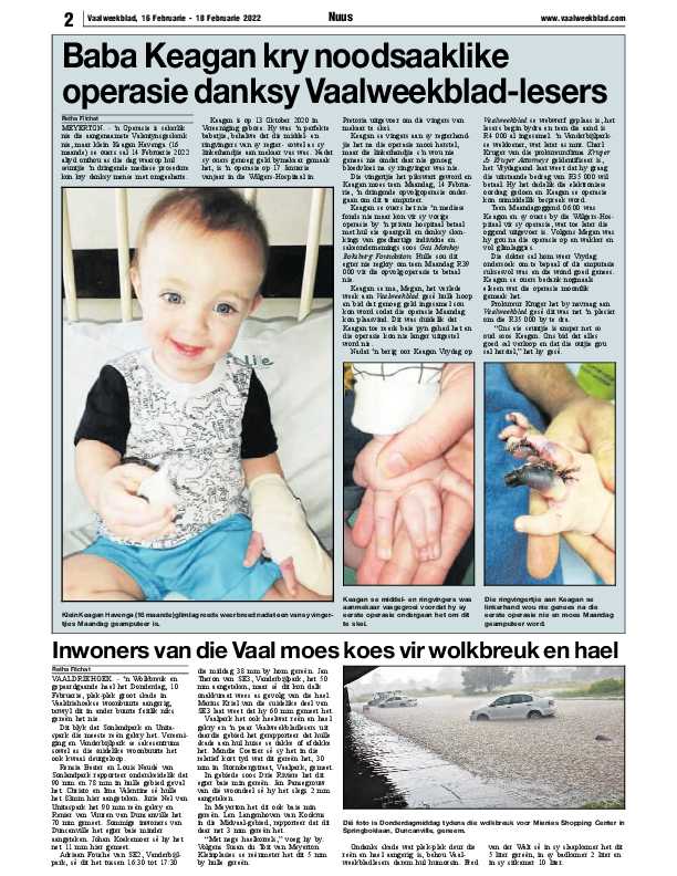 Vaalweekblad, 16 Februarie – 18 Februarie 2022 page 2