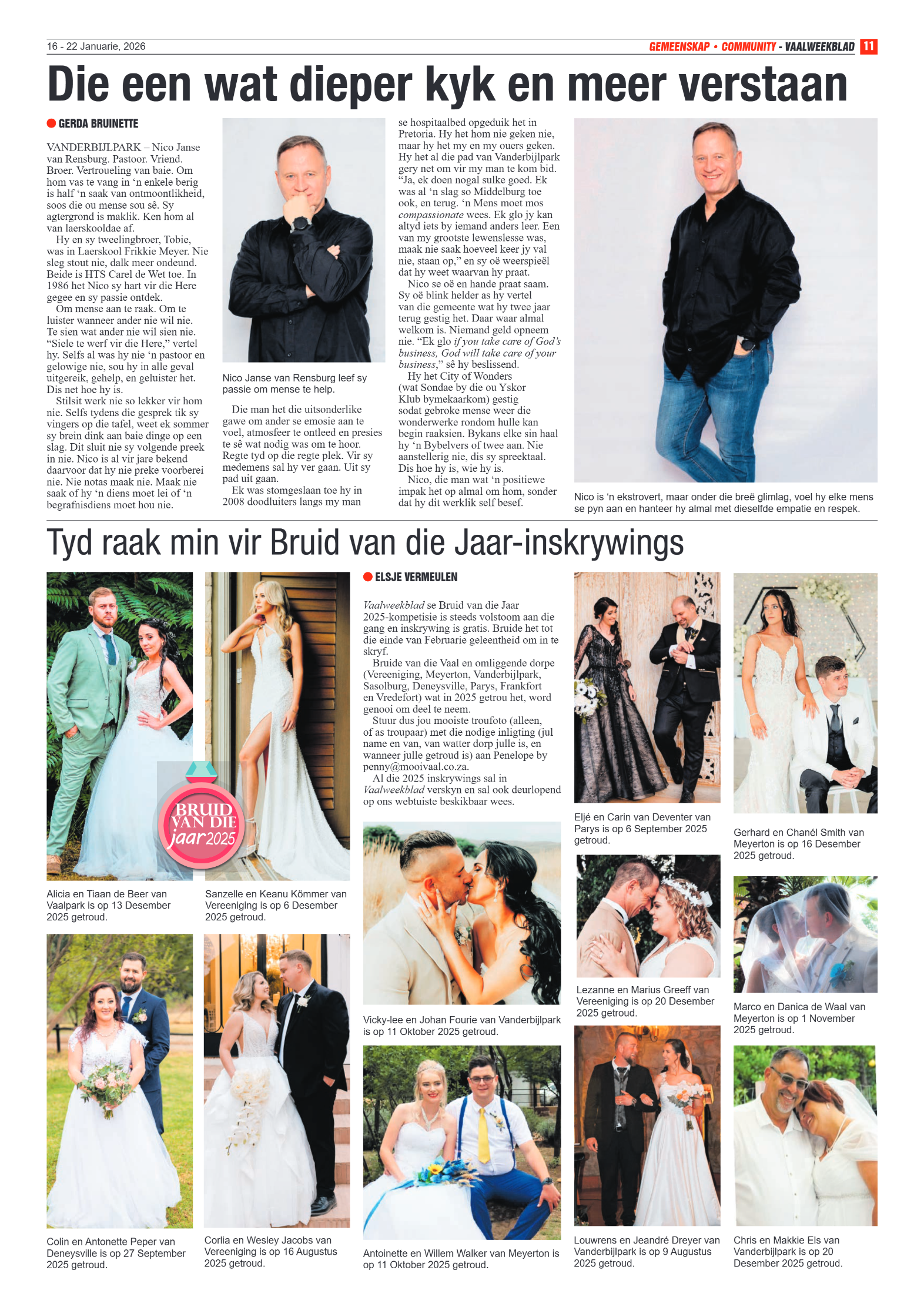 Vaalweekblad 16 January 2026 page 11