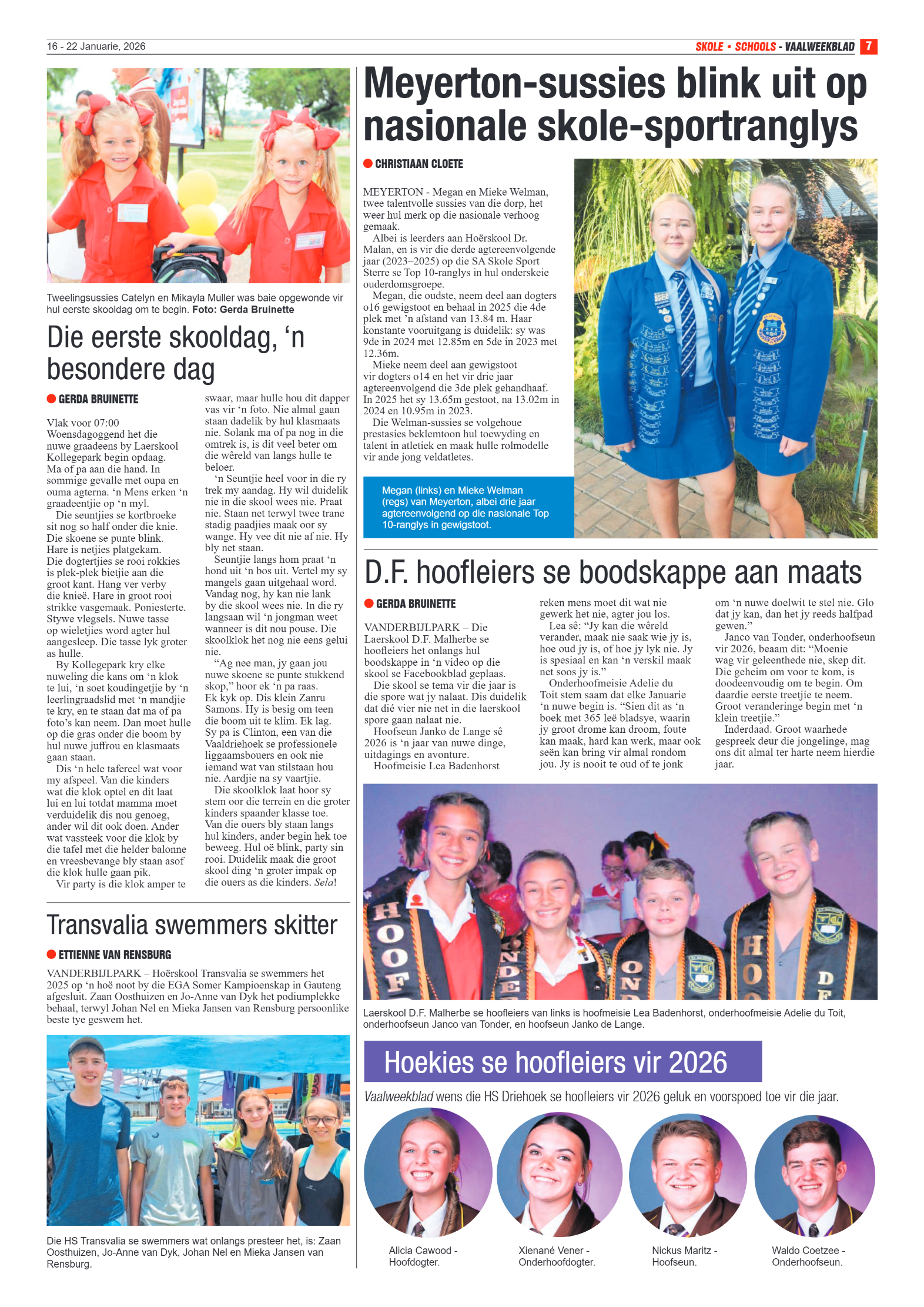 Vaalweekblad 16 January 2026 page 7
