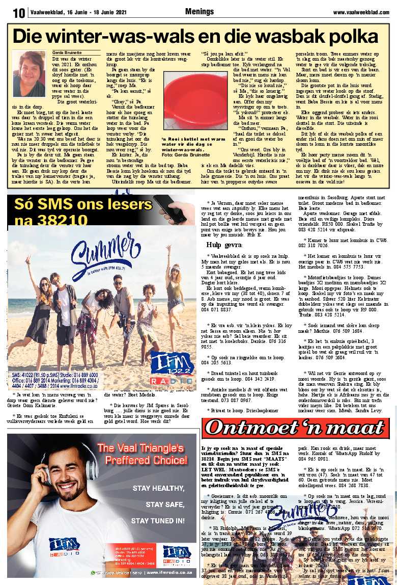 Vaalweekblad, 16 Junie – 18 Junie 2021 page 11