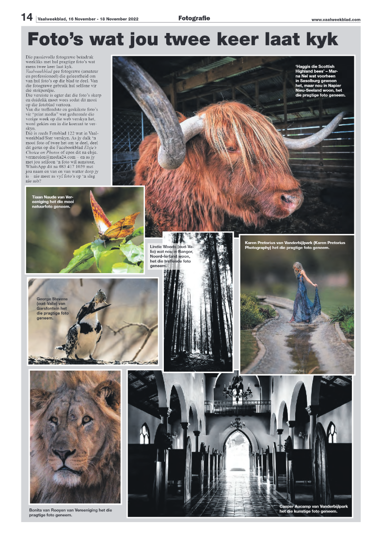 Vaalweekblad, 16 November – 18 November 2022 page 14