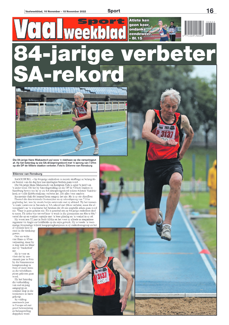 Vaalweekblad, 16 November – 18 November 2022 page 16